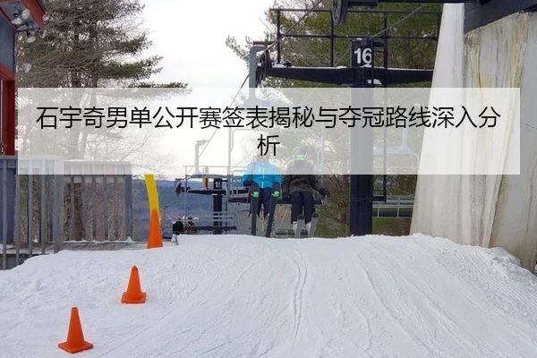 石宇奇男单公开赛签表揭秘与夺冠路线深入分析
